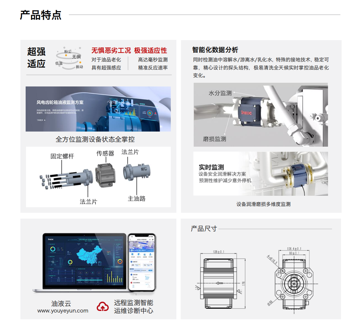 ISL-Z 系列主路多功能油液傳感器 產(chǎn)品特點(diǎn)