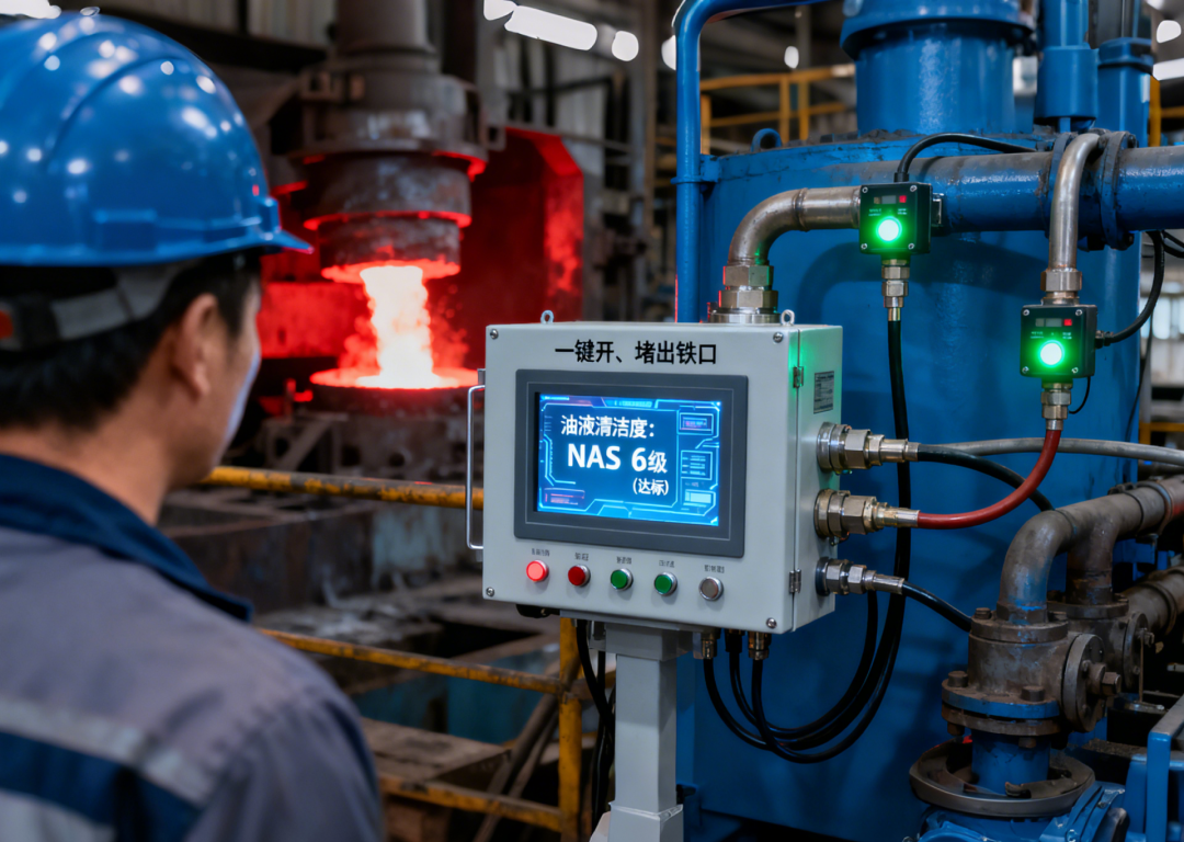 鋼廠高爐液壓站在線油液監測：污染早預警，讓運維更科學、更高效 圖